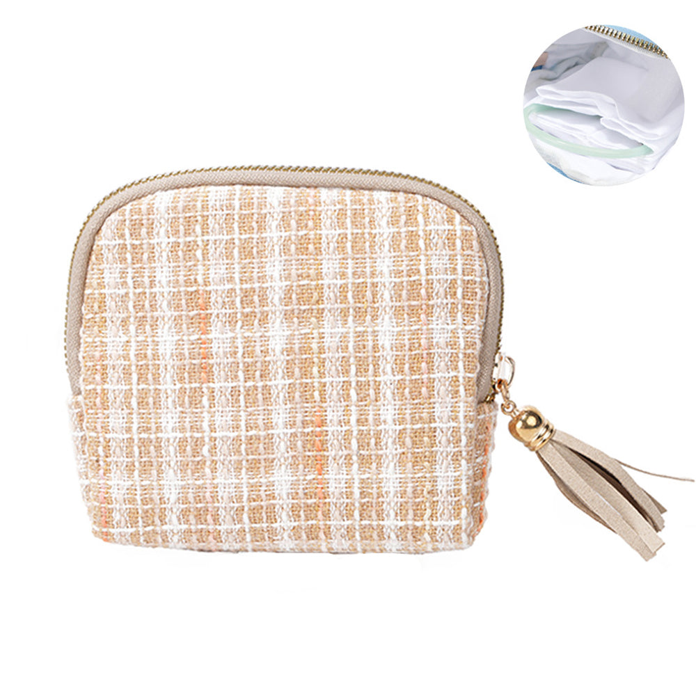 Tweed Jewelry Travel Pouch - DippedShop Wholesale - #8403