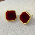 Geometric Square Stud Earrings - DippedShop Wholesale - #7363