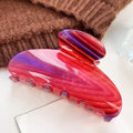 Floral Print Hair Claw - DippedShop Wholesale - #0355