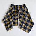Fashion Plaid Half Skirt Tie Waist Hip Scarf 6W1SL43