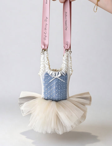 Cute Ballet Dress Shape Crossbody - DippedShop Wholesale - #2787