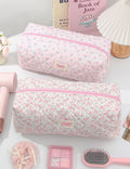 Quilted Floral Cosmetic Bag - DippedShop Wholesale - #3379