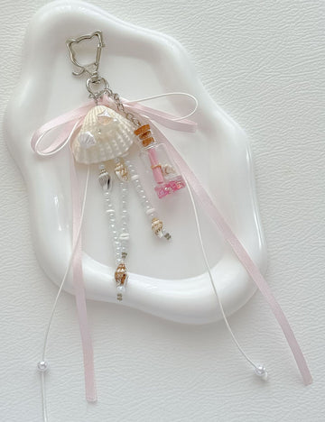 Fresh Drift Bottle Shell Pendant Keychain Bag Charm 6W10BBC383