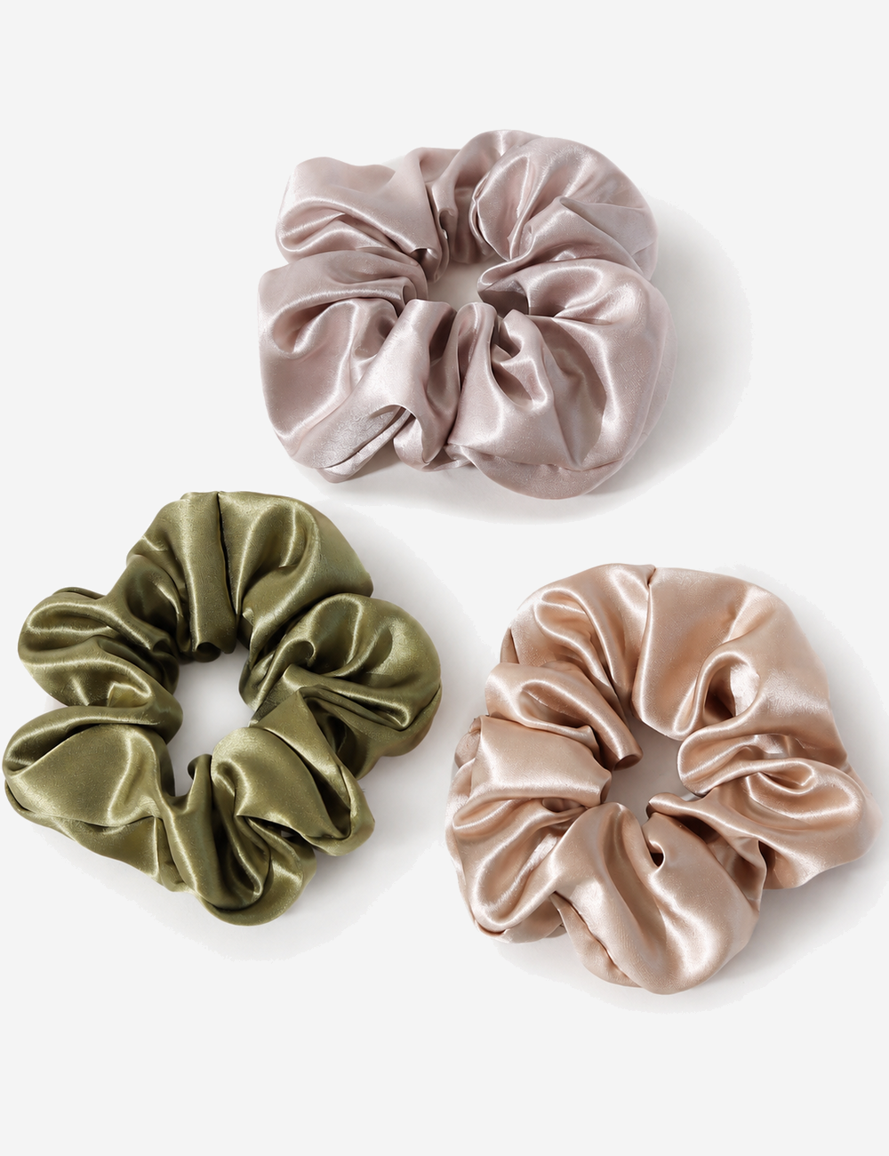 Simple Solid Color Silk Hair Scrunchies 6W6HSR330