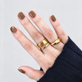 Hollow Wide Band Ring - DippedShop Wholesale - #6883