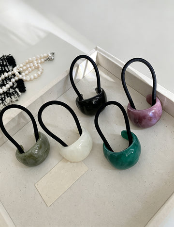 Stylish Acrylic High Elastic Scrunchies 6W6HSR515