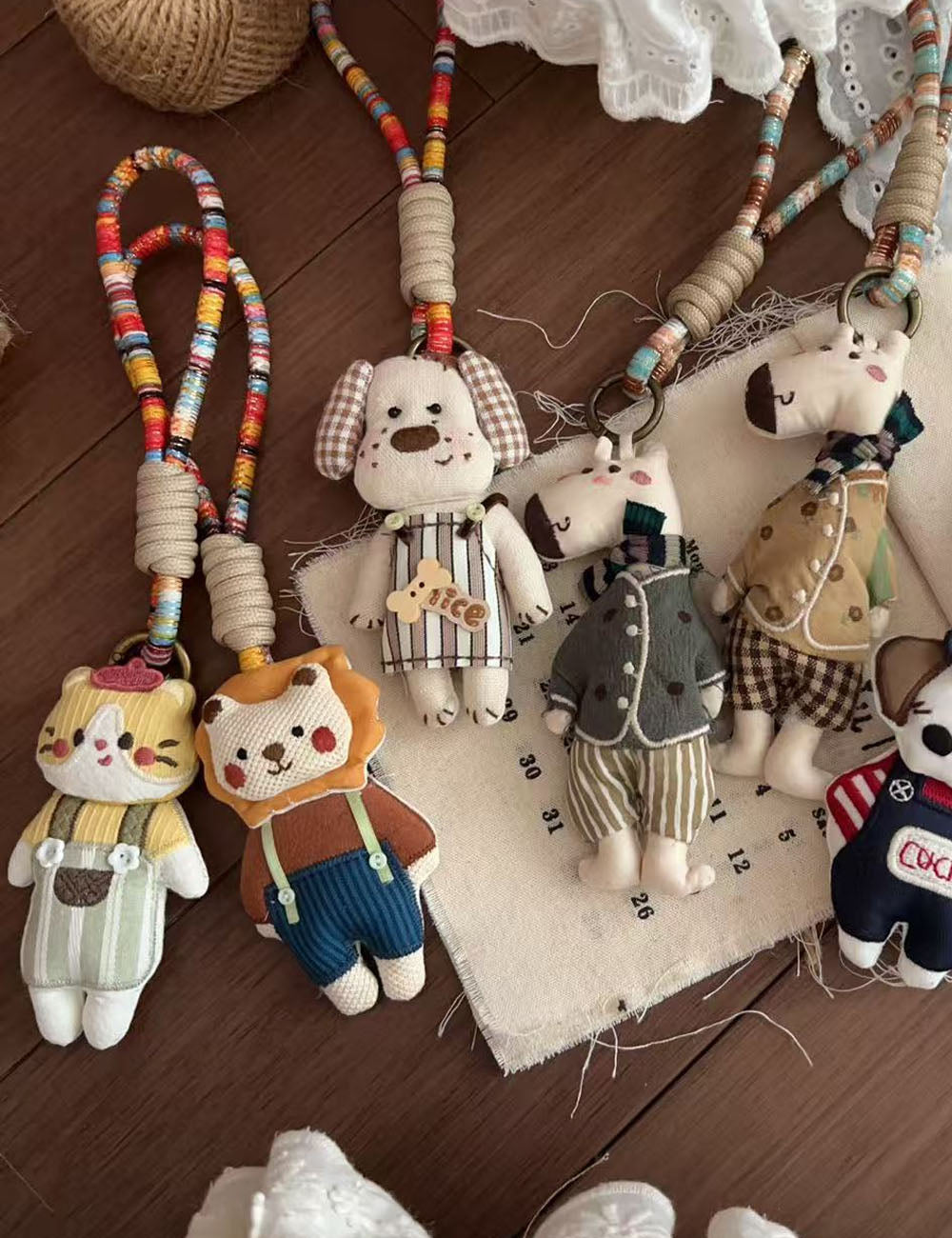 Cute Giraffe Doll Keychain Bag Charm 6W10BBC617