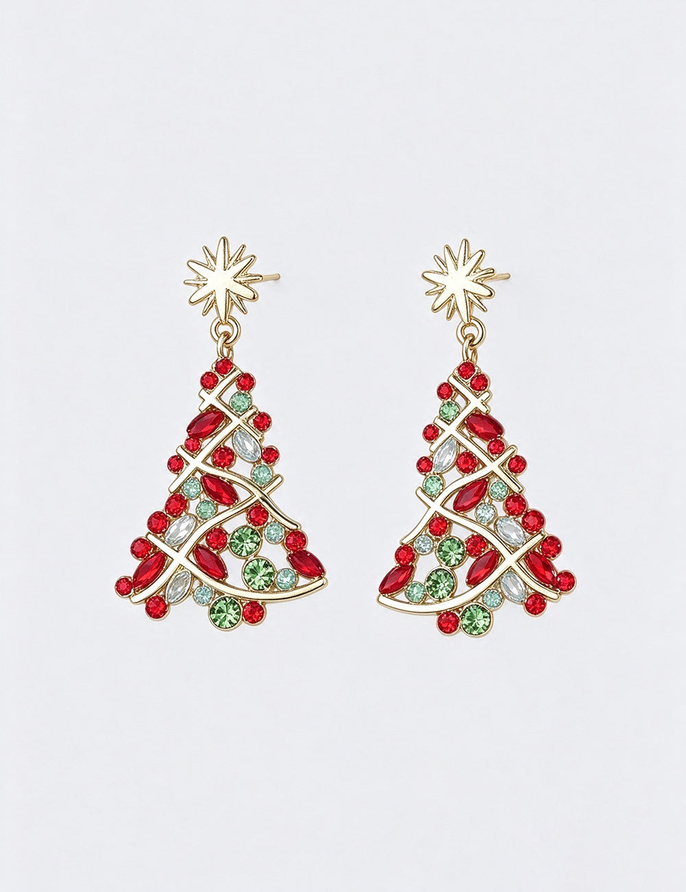Christmas Tree Dangle Earrings - DippedShop Wholesale - #5907
