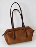 Suede Duffle Shoulder Bag - DippedShop Wholesale - #1075