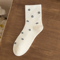 Floral Jacquard Knit Socks - DippedShop Wholesale - #8499