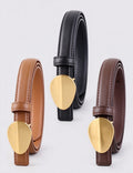 Simple Solid Color Metal Metal Belt 6W6JBT215