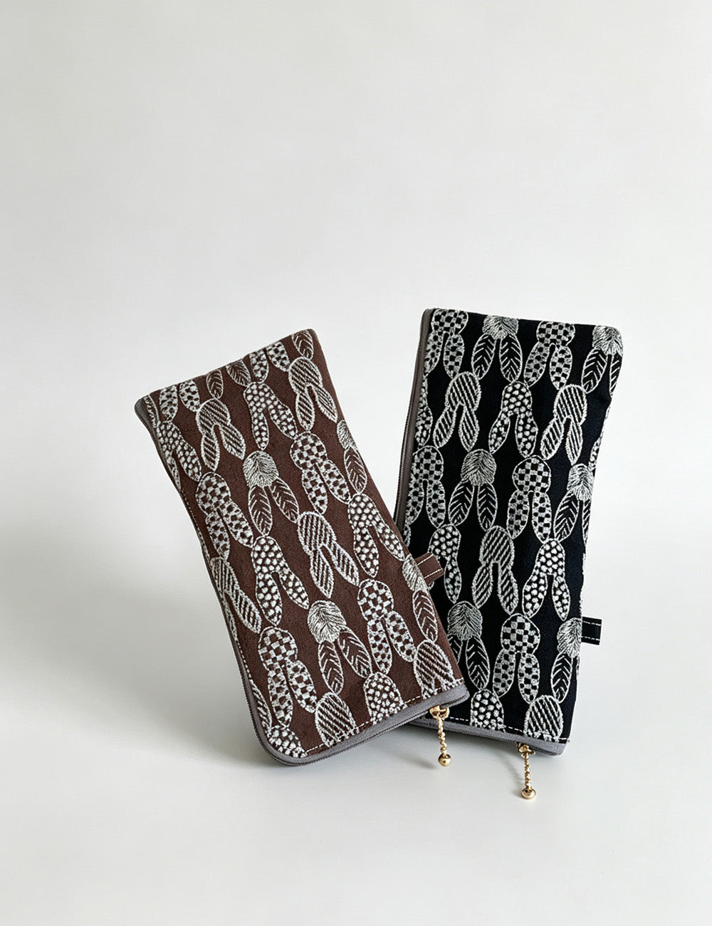 Linen Embroidered Glasses Pouch - DippedShop Wholesale - #1139