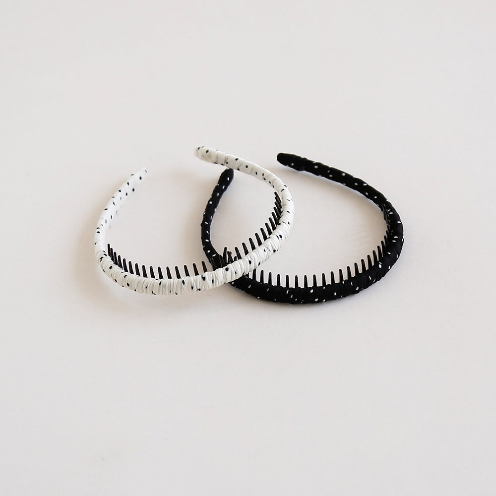Simple Polka Dot Non-Slip Headband with Teeth 6W6HBD369