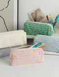 Cute Multi-Color Line portable Pencil Pouch 6S10BOB1045
