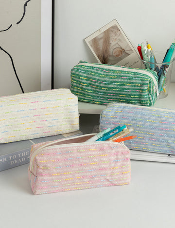 Cute Multi-Color Line portable Pencil Pouch 6S10BOB1045