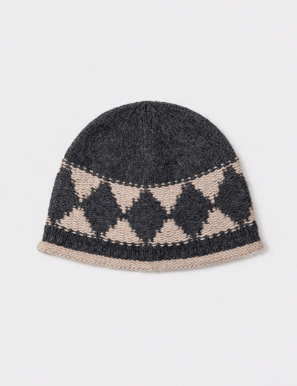 Diamond Jacquard Knit Beanie - DippedShop Wholesale - #7331