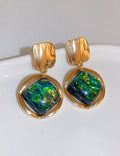 Vintage Cubic Zircon Geometric Stud Earrings 6W6JER819
