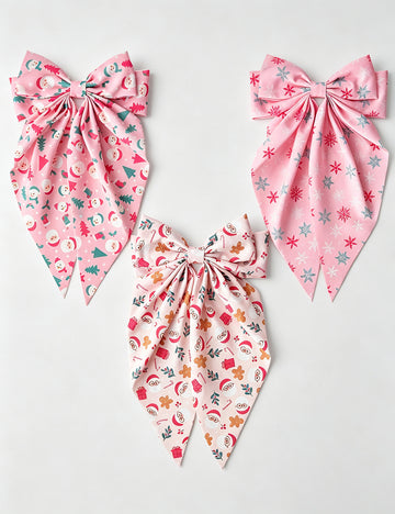 Christmas Snowflake Hair Scrunchie - DippedShop Wholesale - #7987