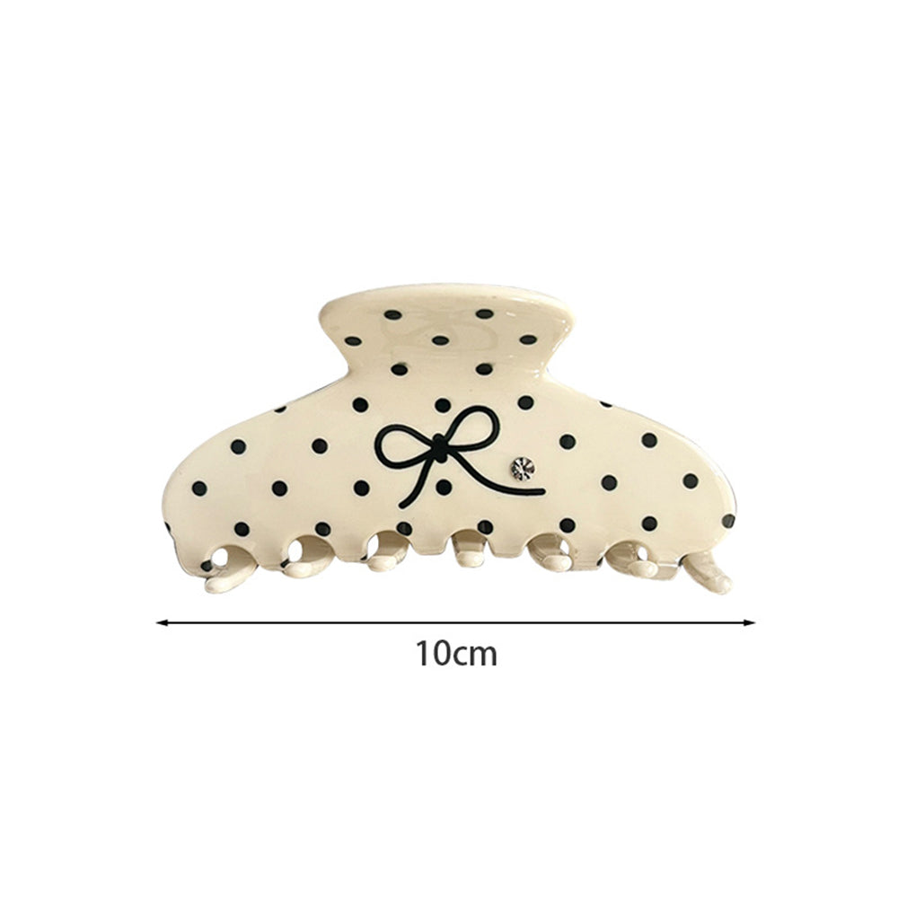 Cute Polka Dots Rhinestone Hair Claw 6W6HCP1663