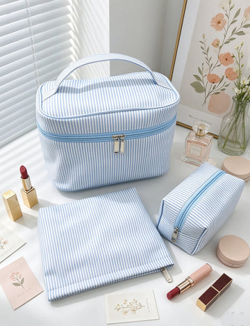 Minimalist Striped Print Large Capacity - DippedShop Wholesale - #5027