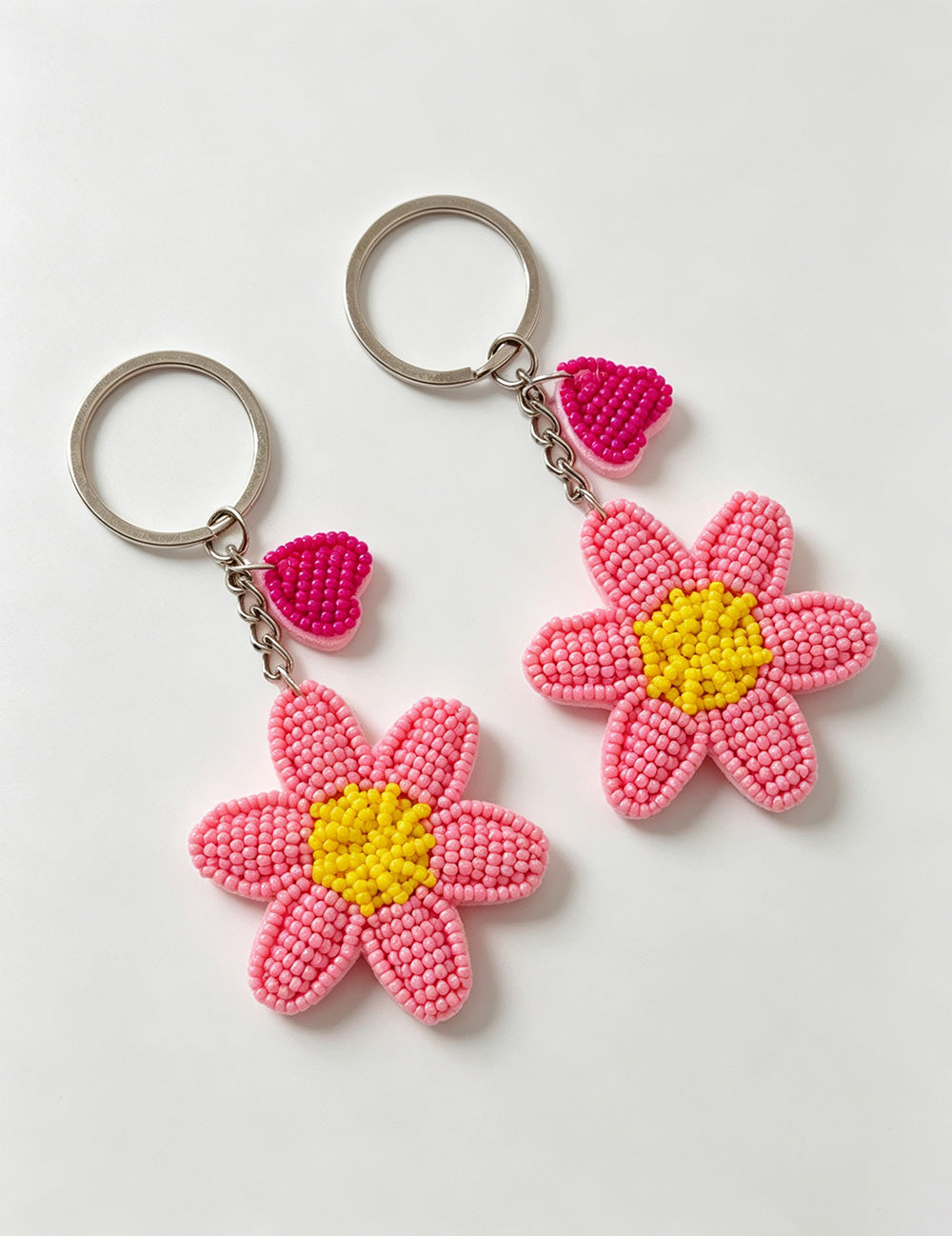 Sweet Handmade Beads Floral Pendant Bag Charm 6W10BBC750