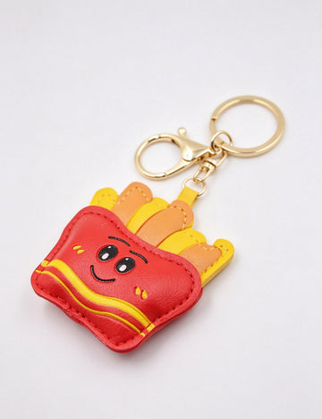 Funny Leather French Fries Snake Keychain 6W10BBC701