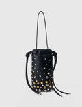 Fashion Metal Studded Bucket Bag Handbag 6W10BBG1385