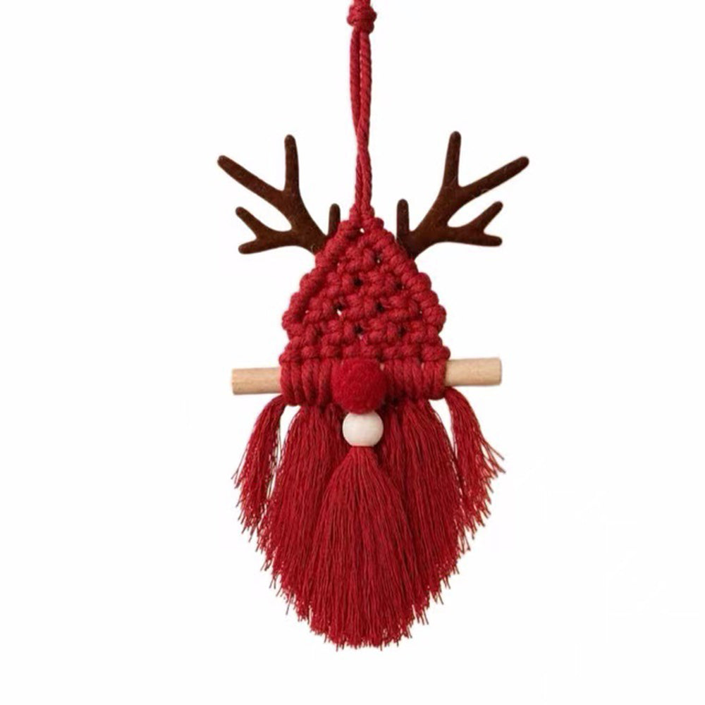 Handwoven Christmas Reindeer Ornament - DippedShop Wholesale - #4419
