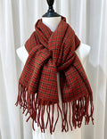 Plaid Fringe Scarf - DippedShop Wholesale - #4851
