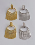 Metal Mesh Fringe Earrings - DippedShop Wholesale - #9411