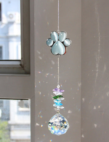 Creative Dog Claw Crystal Ball Hanging Suncatchers MK2CZAS6H7HLS69