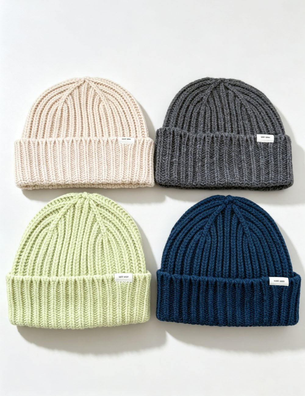 Ribbed Knit Beanie Hat - DippedShop Wholesale - #1315