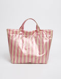 Casual Striped Color Block Versatile Tote Bag 6W10BBG1968