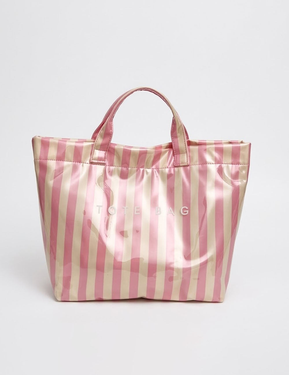 Casual Striped Color Block Versatile Tote Bag 6W10BBG1968