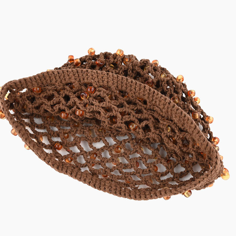 Crochet Bead Knit Beanie - DippedShop Wholesale - #7731