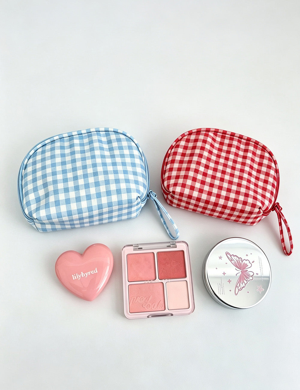 Plaid Portable Makeup Bag - DippedShop Wholesale - #8947