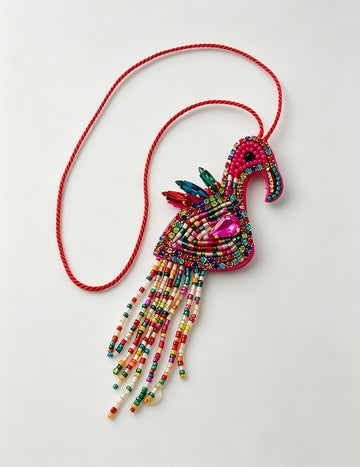 Flamingo Bag Charm - DippedShop Wholesale - #8179