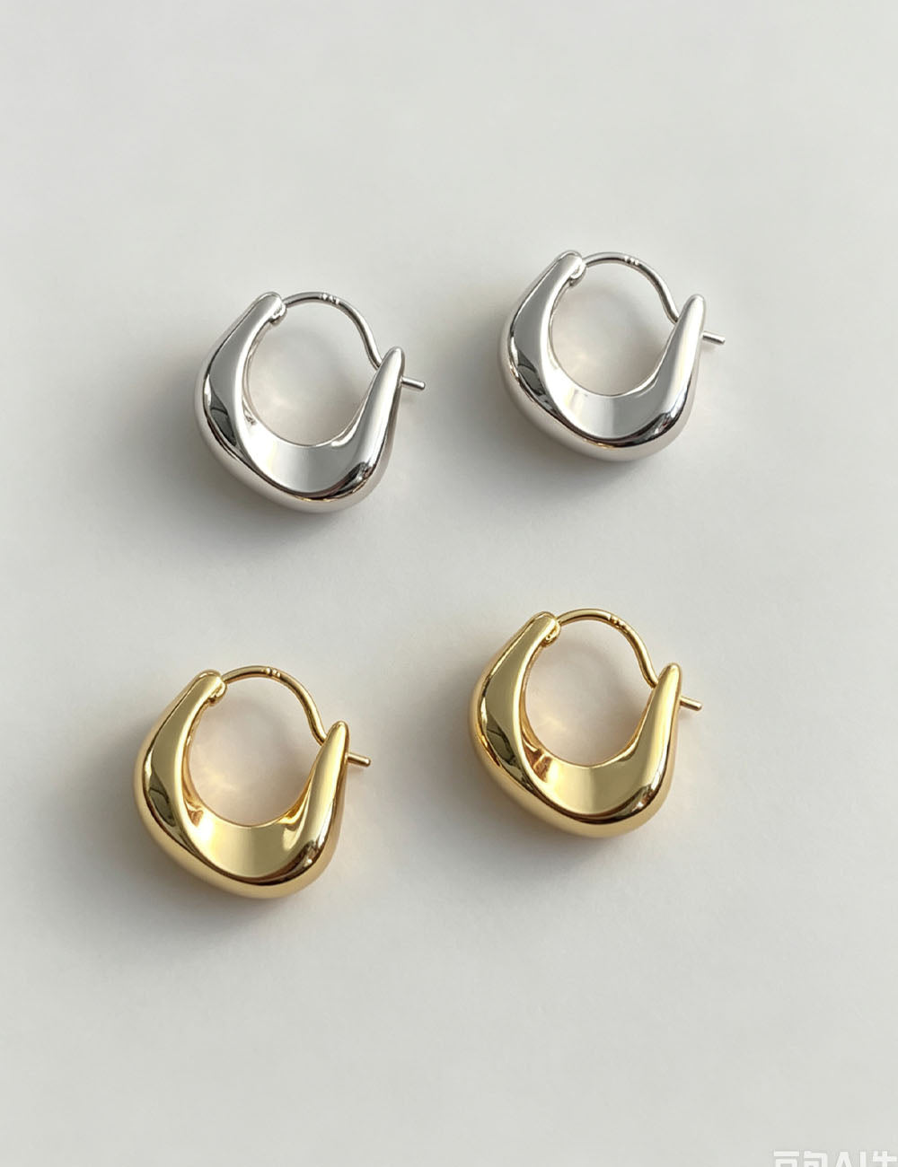 Minimalist Irregular Hoop Earrings - DippedShop Wholesale - #1859