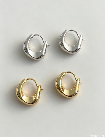 Minimalist Irregular Hoop Earrings - DippedShop Wholesale - #1859
