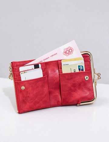 Vintage Kiss-Lock Short Bifold Wallet 6W10BWB295