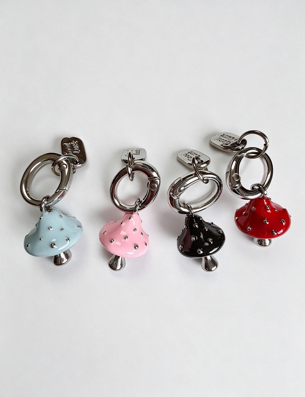 Enamel Mushroom Keychain Charm - DippedShop Wholesale - #8979