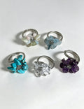 Irregular Crystal Beaded Ring - DippedShop Wholesale - #5251