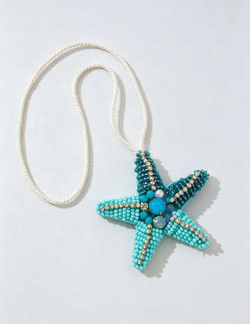 Beaded Starfish Bag Charm - DippedShop Wholesale - #4515