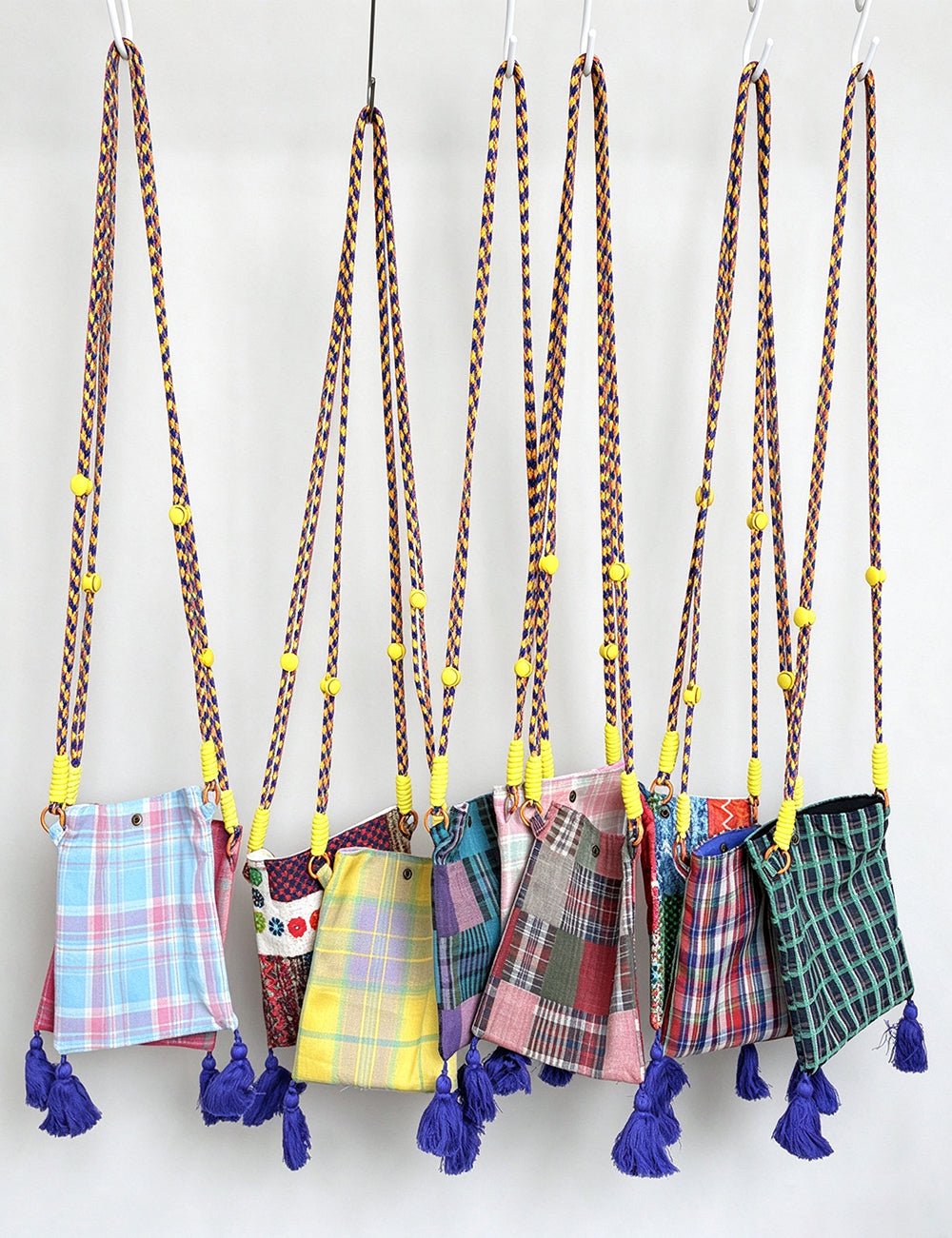 Simple Color Block Plaid Tassel - DippedShop Wholesale - #1267