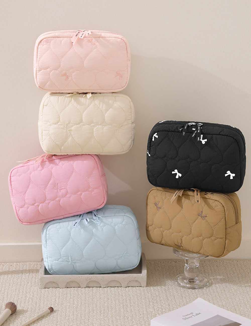 Quilted Cosmetic Bag - DippedShop Wholesale - #2979