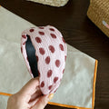 Vintage Polka Dots Ruched Wide Headband 6W6HBD287