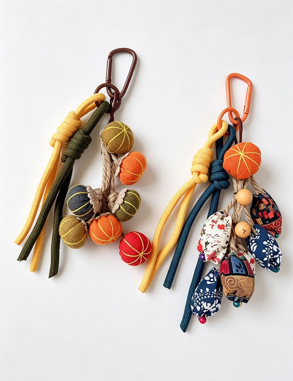 Crochet Pumpkin Bag Charm - DippedShop Wholesale - #1891