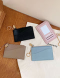 Minimalist Solid Color PU Coin Purse Wallet 6S10BWB127