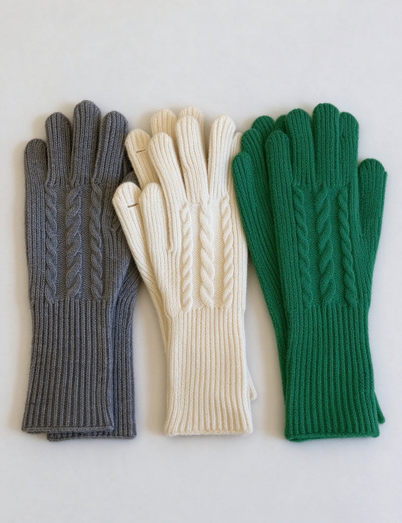 Winter Cable Knit Gloves - DippedShop Wholesale - #1331