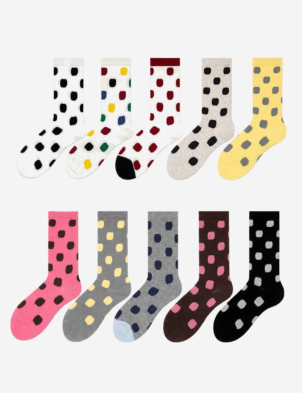 Polka Dot Crew Socks - DippedShop Wholesale - #1891